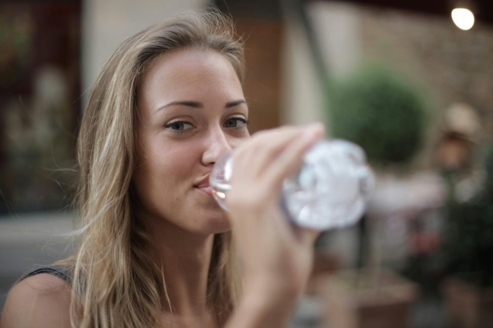 drinking water